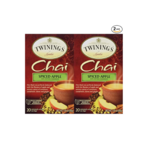 Twinings Spiced Apple Chai Tea – 2 Packs (40 Tea Bags)